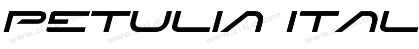 Petulia Italic字体转换